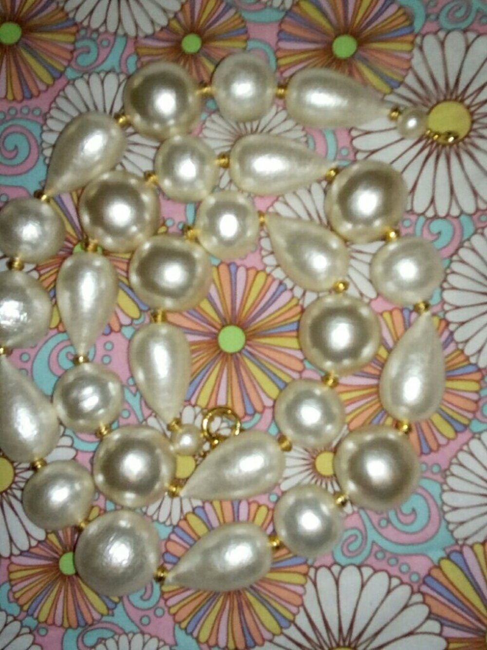 Amanda Pearl Gobstopper Pearls necklace 38” GiAnT hUgE